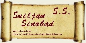 Smiljan Sinobad vizit kartica